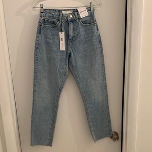 Topshop Light Blue Cropped Jeans